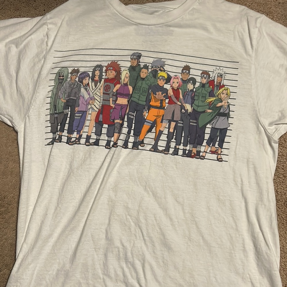 Naruto white tee